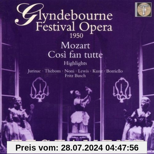 Mozart: Così fan tutte - Glyndebourne Opera (Highlights) von Jurinac