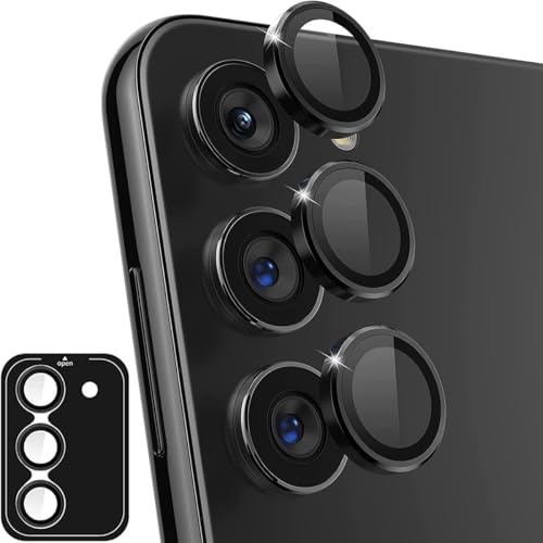 Jurqqer Kameraschutz für Samsung Galaxy A16 / A16 5G, [Kratzfest & Stabil] 9H Ultradünner Gehärtetes Glas, Kamera Schutz aus Aluminiumlegierung, Einfache Installation Schwarz von Jurqqer