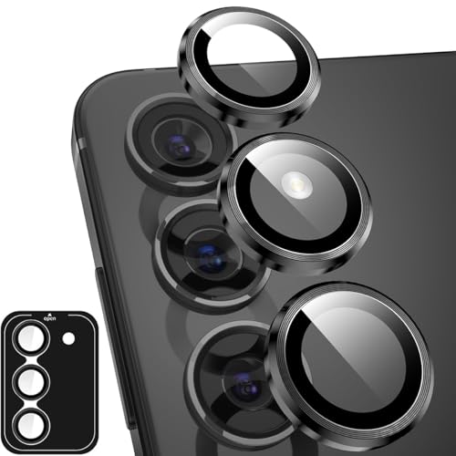 Jurqqer Kameraschutz für Samsung Galaxy S25 Plus, Kratzfest & Stabil, 9H HD Ultradünner Gehärtetes Glas, Kamera Schutz aus Aluminiumlegierung, Einfache Installation Schwarz Jurqqer Kameraschutz für Samsung Galaxy S25 Plus, Kratzfest & Stabil, 9H HD Ultradünner Gehärtetes Glas, Kamera Schutz aus Aluminiumlegierung, Einfache Installation Schwarz von Jurqqer