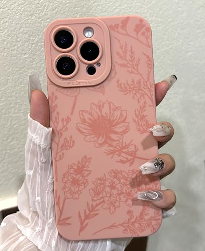 Jusnfu Schutzhülle für iPhone 16 Pro Max für Damen und Mädchen, vollständiger Kameraschutz, solide, schwarze süße ästhetische Blumen-Telefonhülle für iPhone 16 Pro Max, Croal Pink Chrysantheme Jusnfu Schutzhülle für iPhone 16 Pro Max für Damen und Mädchen, vollständiger Kameraschutz, solide, schwarze süße ästhetische Blumen-Telefonhülle für iPhone 16 Pro Max, Croal Pink Chrysantheme von Jusnfu