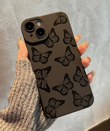 Jusnfu iPhone XR Hülle 6,1 Zoll 2018, Aesthetic Schmetterling Druck Handyhülle für Frauen Mädchen Männer, Silikon Slim Schutzhülle für iPhone XR, Schwarz Schmetterling Jusnfu iPhone XR Hülle 6,1 Zoll 2018, Aesthetic Schmetterling Druck Handyhülle für Frauen Mädchen Männer, Silikon Slim Schutzhülle für iPhone XR, Schwarz Schmetterling von Jusnfu