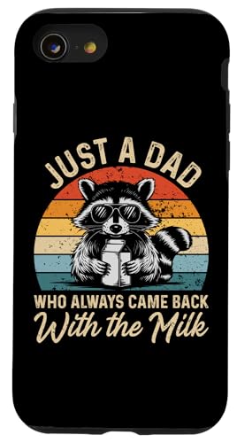 Lustiges Zitat für Väter mit Aufschrift "Daddy", Vatertag Hülle für iPhone SE (2020) / 7 / 8 von Just A Dad Who Always Came Back With The Milk