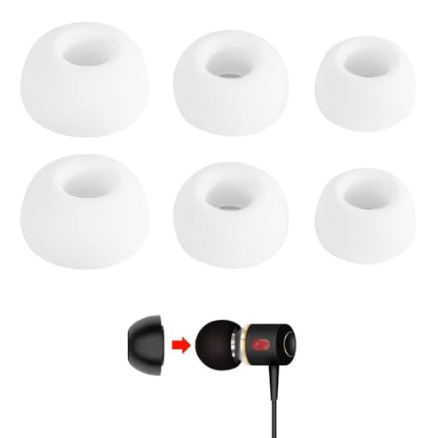 Just Accessories Ersatz-Ohrstöpsel aus Silikon, für In-Ear-Kopfhörer, Ohrstöpsel, Gummi, Weiß, 18 Stück Just Accessories Ersatz-Ohrstöpsel aus Silikon, für In-Ear-Kopfhörer, Ohrstöpsel, Gummi, Weiß, 18 Stück von Just Accessories