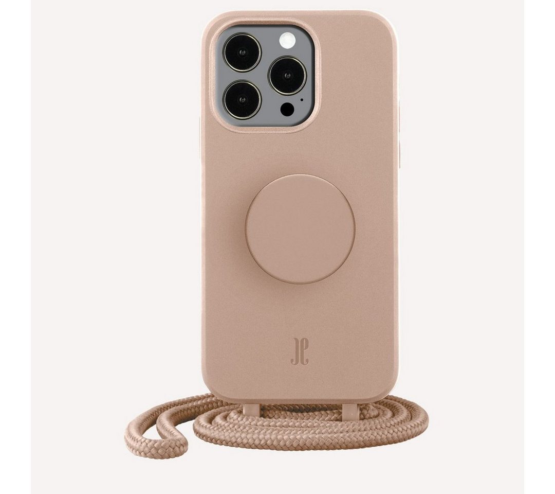 Just Elegance Handyhülle für iPhone 13 Pro Schutzhülle mit integriertem PopSockets, Kordel, Phone Case für das iPhone 13 Pro von Just Elegance