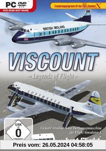 Flight Simulator X - Viscount Legends of Flight (Add-On) von Just Flight