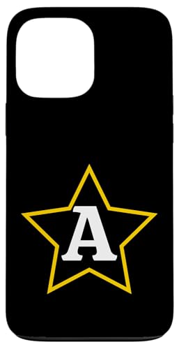 Buchstabe "A" Sternmonogramm Initial Hülle für iPhone 13 Pro Max von Just Letter Designs