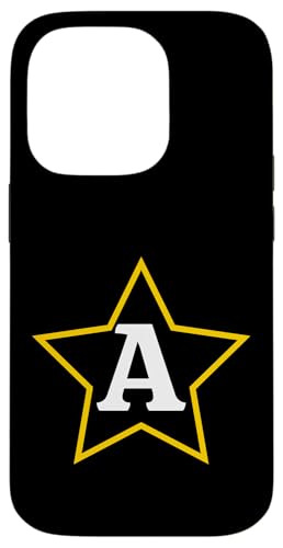 Buchstabe "A" Sternmonogramm Initial Hülle für iPhone 14 Pro von Just Letter Designs