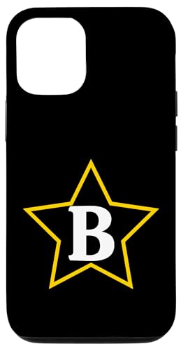 Buchstabe B Stern Monogrammdesign Hülle für iPhone 12/12 Pro von Just Letter Designs