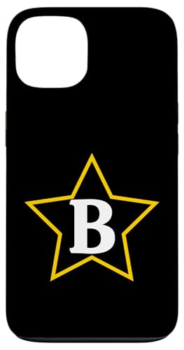 Buchstabe B Stern Monogrammdesign Hülle für iPhone 13 von Just Letter Designs