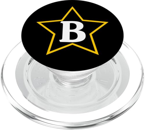 Buchstabe B Stern Monogrammdesign PopSockets PopGrip für MagSafe Buchstabe B Stern Monogrammdesign PopSockets PopGrip für MagSafe von Just Letter Designs