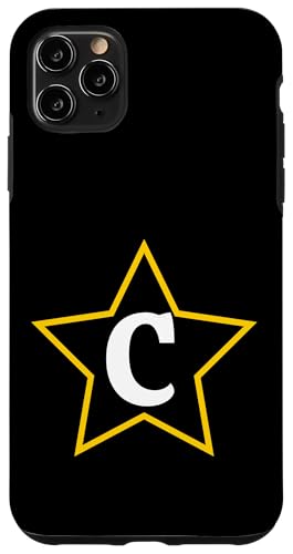 Buchstabe C in einem gelben Stern Initiale Hülle für iPhone 11 Pro Max Buchstabe C in einem gelben Stern Initiale Hülle für iPhone 11 Pro Max von Just Letter Designs