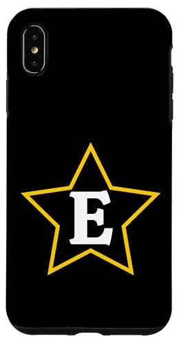 Buchstabe E Stern Monogramm Grafik Hülle für iPhone XS Max von Just Letter Designs