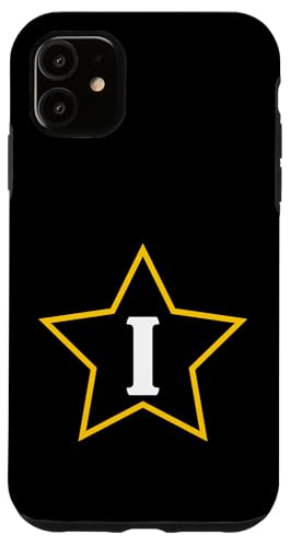 Buchstabe I Monogramm im gelben Stern Hülle für iPhone 11 Buchstabe I Monogramm im gelben Stern Hülle für iPhone 11 von Just Letter Designs