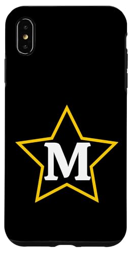 Buchstabe M Monogramm im gelben Stern Hülle für iPhone XS Max Buchstabe M Monogramm im gelben Stern Hülle für iPhone XS Max von Just Letter Designs