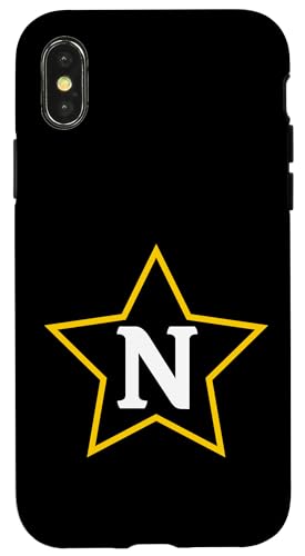 Buchstabe N Monogramm im gelben Stern Hülle für iPhone X/XS Buchstabe N Monogramm im gelben Stern Hülle für iPhone X/XS von Just Letter Designs