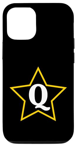 Buchstabe Q Monogramm im gelben Stern Hülle für iPhone 12/12 Pro Buchstabe Q Monogramm im gelben Stern Hülle für iPhone 12/12 Pro von Just Letter Designs
