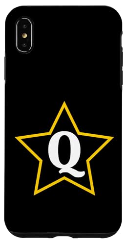 Buchstabe Q Monogramm im gelben Stern Hülle für iPhone XS Max Buchstabe Q Monogramm im gelben Stern Hülle für iPhone XS Max von Just Letter Designs