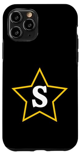 Buchstabe S monogramm im gelben Stern Hülle für iPhone 11 Pro Buchstabe S monogramm im gelben Stern Hülle für iPhone 11 Pro von Just Letter Designs