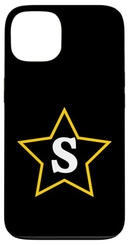 Buchstabe S monogramm im gelben Stern Hülle für iPhone 13 Buchstabe S monogramm im gelben Stern Hülle für iPhone 13 von Just Letter Designs
