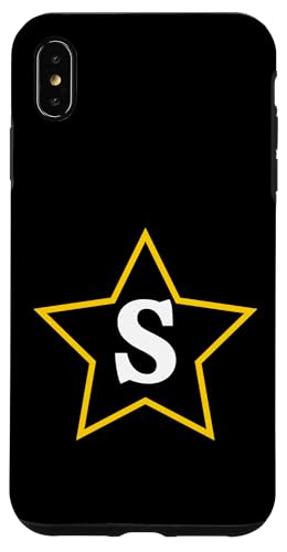 Buchstabe S monogramm im gelben Stern Hülle für iPhone XS Max Buchstabe S monogramm im gelben Stern Hülle für iPhone XS Max von Just Letter Designs
