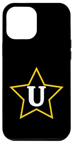 Buchstabe U Monogramm im gelben Stern Hülle für iPhone 12 Pro Max von Just Letter Designs