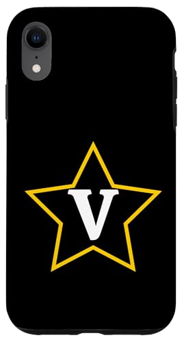Buchstabe V Monogramm im gelben Stern Hülle für iPhone XR Buchstabe V Monogramm im gelben Stern Hülle für iPhone XR von Just Letter Designs
