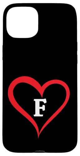 Herz mit Buchstabe F Hülle für iPhone 15 Plus Herz mit Buchstabe F Hülle für iPhone 15 Plus von Just Letter Designs