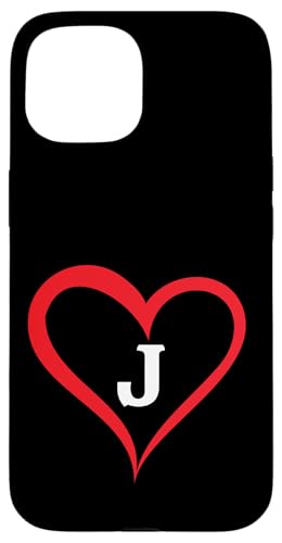 Herz mit Buchstabe J Hülle für iPhone 15 Herz mit Buchstabe J Hülle für iPhone 15 von Just Letter Designs