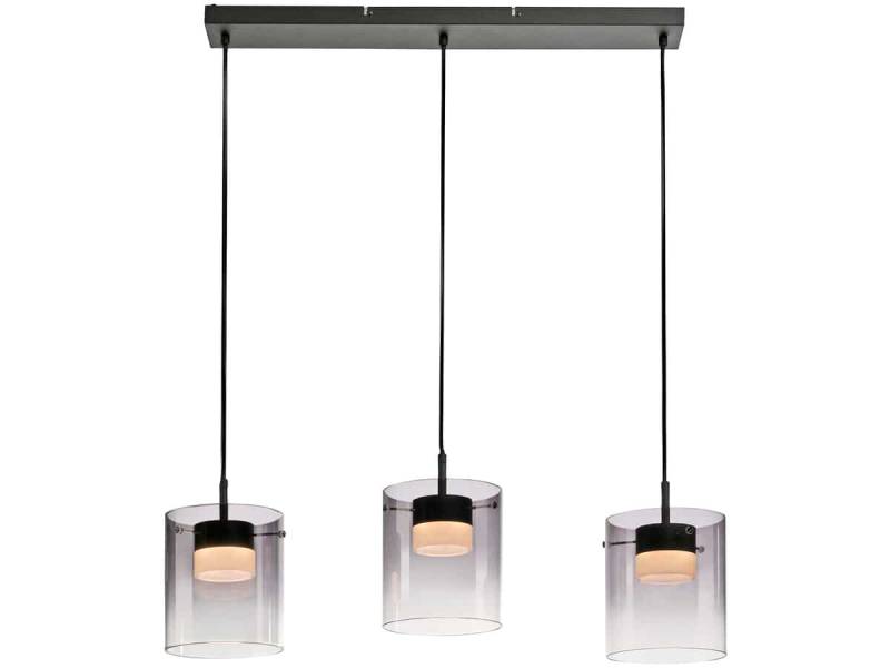 JUST LIGHT LED-Pendelleuchte 14043-18, 7,5W, 800lm, 3000K, schwarz von Just Light