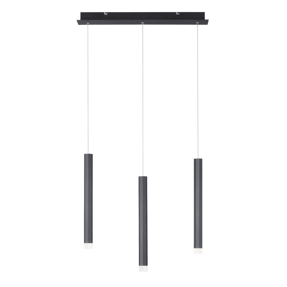 LED Hängeleuchte, Metall, schwarz, warmweiß, H 120 cm von Just Light