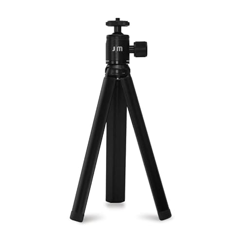 Just Mobile Tripod I Dreibeinstativ aus Aluminium I Halterung für DSLR-Kameras I Mini Stativ mit Standardgewinde (schwarz) von Just Mobile
