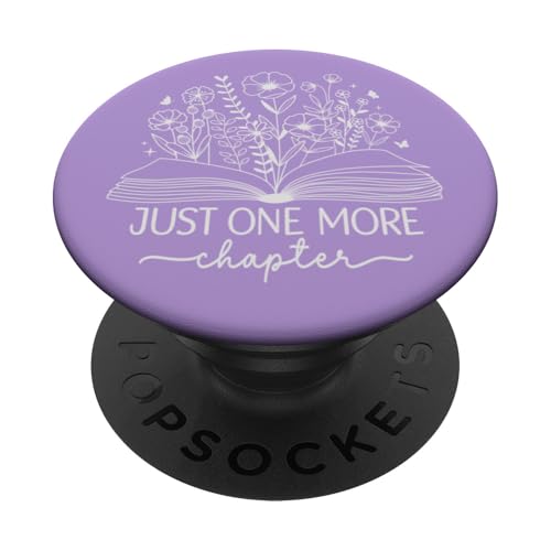 Just One More Chapter Bookish Book Light Pastell Purple Book PopSockets Klebender PopGrip Just One More Chapter Bookish Book Light Pastell Purple Book PopSockets Klebender PopGrip von Just One More Chapter Reader Floral Book Club Co.