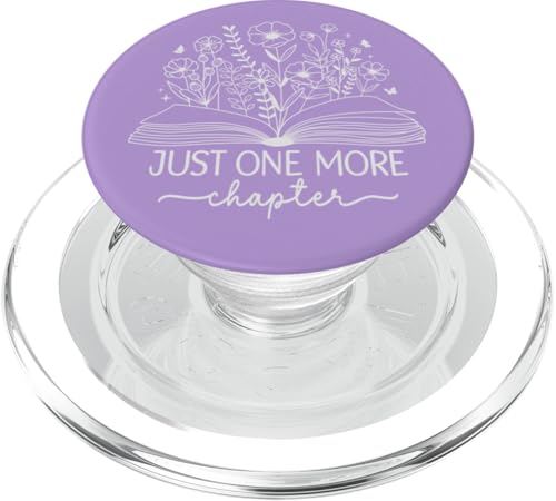 Just One More Chapter Bookish Book Light Pastell Purple Book PopSockets PopGrip für MagSafe von Just One More Chapter Reader Floral Book Club Co.