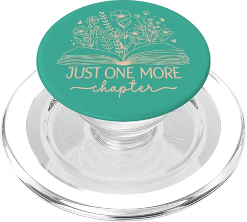 Just One More Chapter Bookish Book Reading, Blaugrün PopSockets PopGrip für MagSafe Just One More Chapter Bookish Book Reading, Blaugrün PopSockets PopGrip für MagSafe von Just One More Chapter Reader Floral Book Club Co.