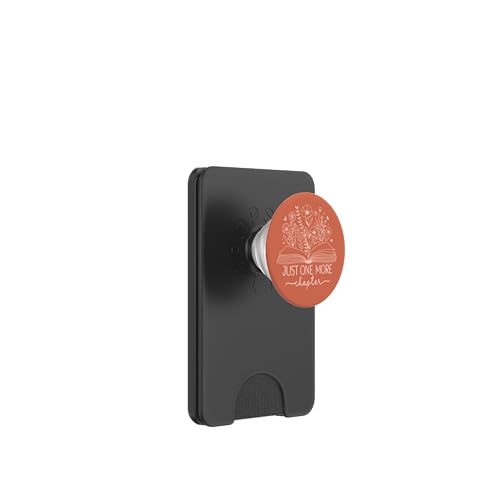 Just One More Chapter Bookish Book Reading Orange Lachs PopSockets PopWallet für MagSafe Just One More Chapter Bookish Book Reading Orange Lachs PopSockets PopWallet für MagSafe von Just One More Chapter Reader Floral Book Club Co.