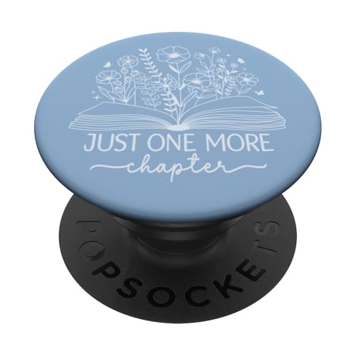 Just One More Chapter Bookish Book Reading Pastell Baby Blue PopSockets Klebender PopGrip Just One More Chapter Bookish Book Reading Pastell Baby Blue PopSockets Klebender PopGrip von Just One More Chapter Reader Floral Book Club Co.