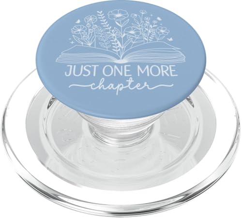 Just One More Chapter Bookish Book Reading Pastell Baby Blue PopSockets PopGrip für MagSafe Just One More Chapter Bookish Book Reading Pastell Baby Blue PopSockets PopGrip für MagSafe von Just One More Chapter Reader Floral Book Club Co.