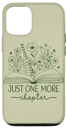 Just One More Chapter Bookish Book Reading Salbeigrün Olive Hülle für iPhone 12/12 Pro von Just One More Chapter Reader Floral Book Club Co.
