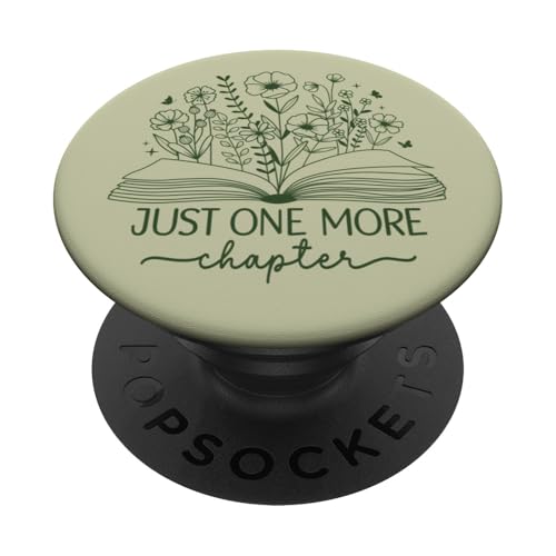 Just One More Chapter Bookish Book Reading Salbeigrün Olive PopSockets Klebender PopGrip Just One More Chapter Bookish Book Reading Salbeigrün Olive PopSockets Klebender PopGrip von Just One More Chapter Reader Floral Book Club Co.