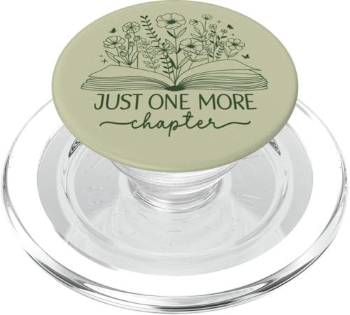 Just One More Chapter Bookish Book Reading Salbeigrün Olive PopSockets PopGrip für MagSafe Just One More Chapter Bookish Book Reading Salbeigrün Olive PopSockets PopGrip für MagSafe von Just One More Chapter Reader Floral Book Club Co.