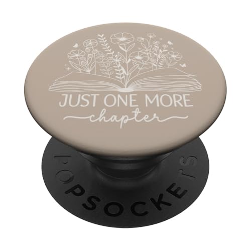 Just One More Chapter Bookish Book Reading Sand Beige Tan PopSockets Klebender PopGrip Just One More Chapter Bookish Book Reading Sand Beige Tan PopSockets Klebender PopGrip von Just One More Chapter Reader Floral Book Club Co.