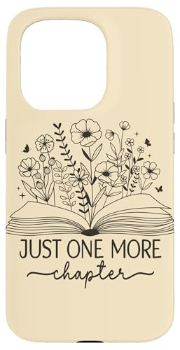 Just One More Chapter Buchbuch Lesebuch Schwarz Creme Beige Hülle für iPhone 15 Pro Just One More Chapter Buchbuch Lesebuch Schwarz Creme Beige Hülle für iPhone 15 Pro von Just One More Chapter Reader Floral Book Club Co.