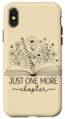 Just One More Chapter Buchbuch Lesebuch Schwarz Creme Beige Hülle für iPhone X/XS Just One More Chapter Buchbuch Lesebuch Schwarz Creme Beige Hülle für iPhone X/XS von Just One More Chapter Reader Floral Book Club Co.