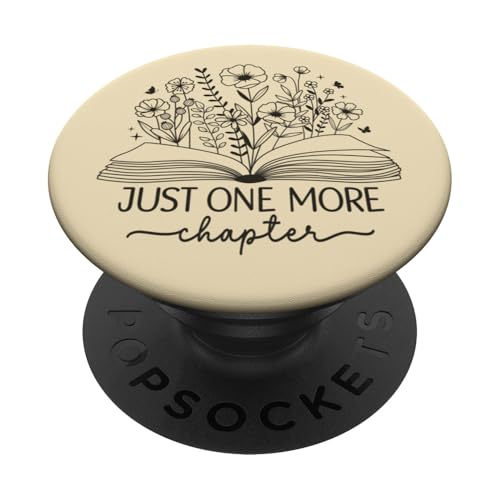Just One More Chapter Buchbuch Lesebuch Schwarz Creme Beige PopSockets Klebender PopGrip Just One More Chapter Buchbuch Lesebuch Schwarz Creme Beige PopSockets Klebender PopGrip von Just One More Chapter Reader Floral Book Club Co.