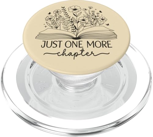 Just One More Chapter Buchbuch Lesebuch Schwarz Creme Beige PopSockets PopGrip für MagSafe Just One More Chapter Buchbuch Lesebuch Schwarz Creme Beige PopSockets PopGrip für MagSafe von Just One More Chapter Reader Floral Book Club Co.