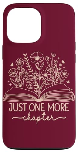 Just One More Chapter Buchbuch Lesebuch Weinrot Beige Hülle für iPhone 13 Pro Max Just One More Chapter Buchbuch Lesebuch Weinrot Beige Hülle für iPhone 13 Pro Max von Just One More Chapter Reader Floral Book Club Co.