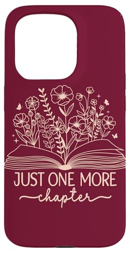 Just One More Chapter Buchbuch Lesebuch Weinrot Beige Hülle für iPhone 15 Pro Just One More Chapter Buchbuch Lesebuch Weinrot Beige Hülle für iPhone 15 Pro von Just One More Chapter Reader Floral Book Club Co.