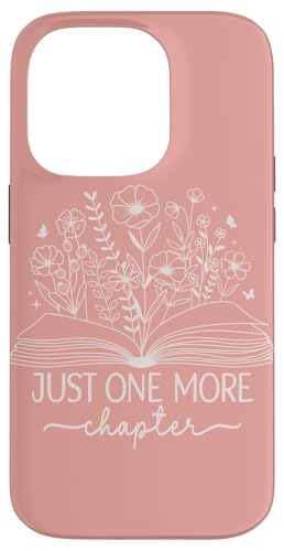 Nur noch ein Kapitel Bookish Book Reading Baby Pink Book Hülle für iPhone 14 Pro von Just One More Chapter Reader Floral Book Club Co.