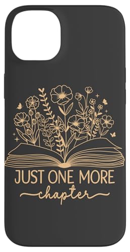 Nur noch ein Kapitel Bookish Book Reading Beige Sand Tan Hülle für iPhone 14 Plus von Just One More Chapter Reader Floral Book Club Co.