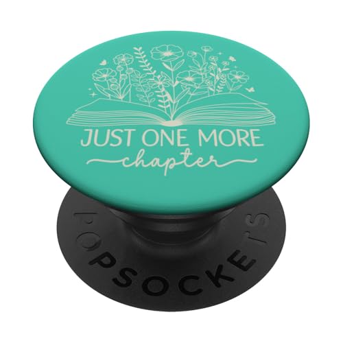 Nur noch ein Kapitel Bookish Book Reading Botanical Teal PopSockets Klebender PopGrip Nur noch ein Kapitel Bookish Book Reading Botanical Teal PopSockets Klebender PopGrip von Just One More Chapter Reader Floral Book Club Co.